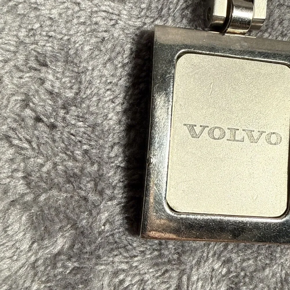 Volvo Key Chain Silver Tone *Has Flaw* Key Ring